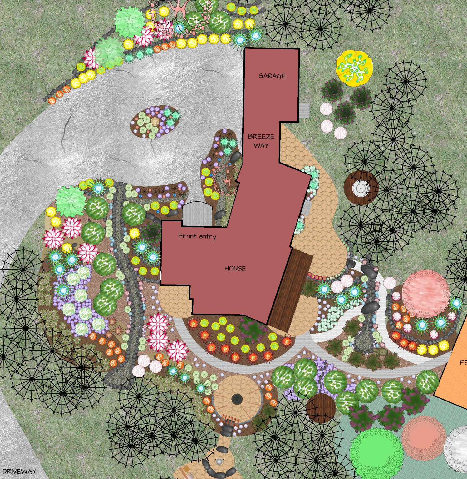 Landscape design plan