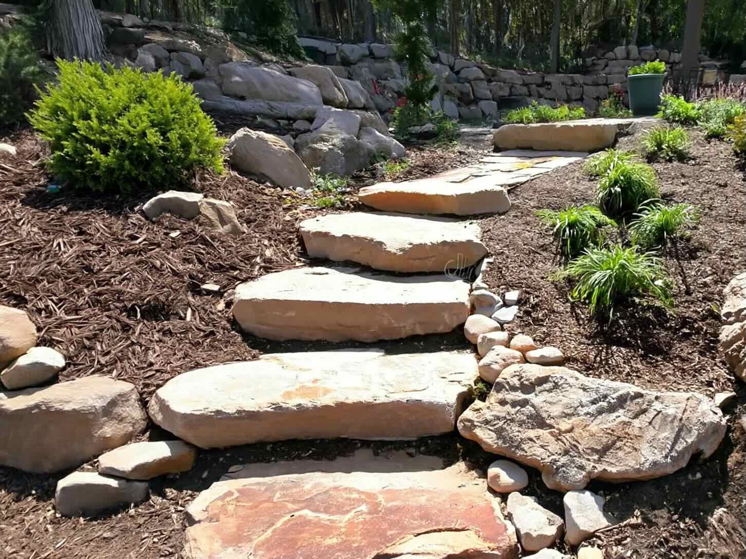Hardscape installation — Columbine Landscapes