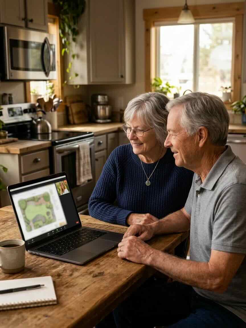 Design development — planting plans, material direction and phasing