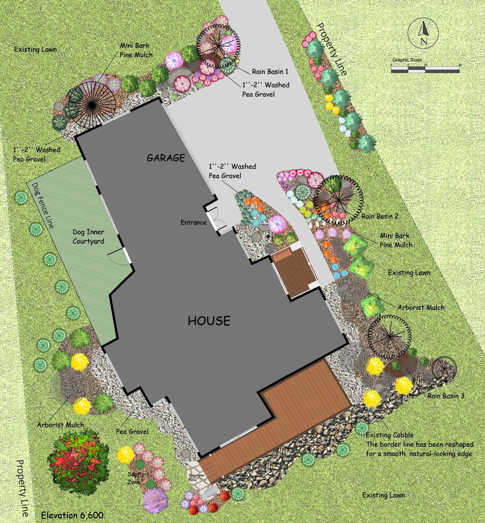 Mountain Creek Residence — planting plan